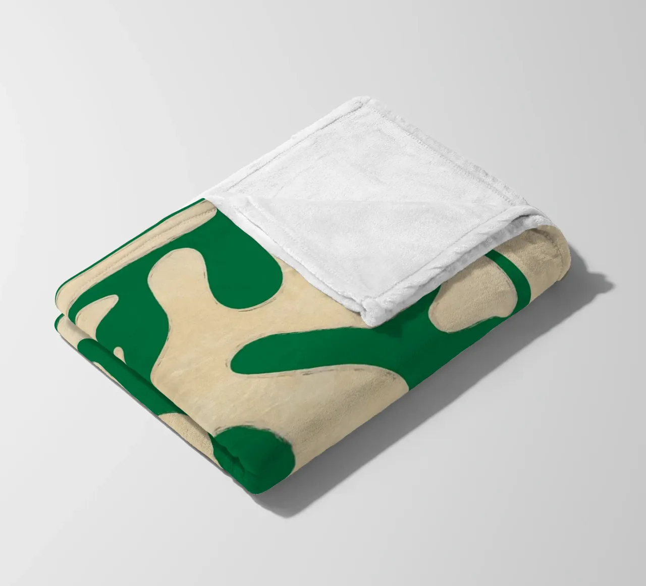 Modern Abstract Minimal Shapes 23 fleece blanket by ThingDesign