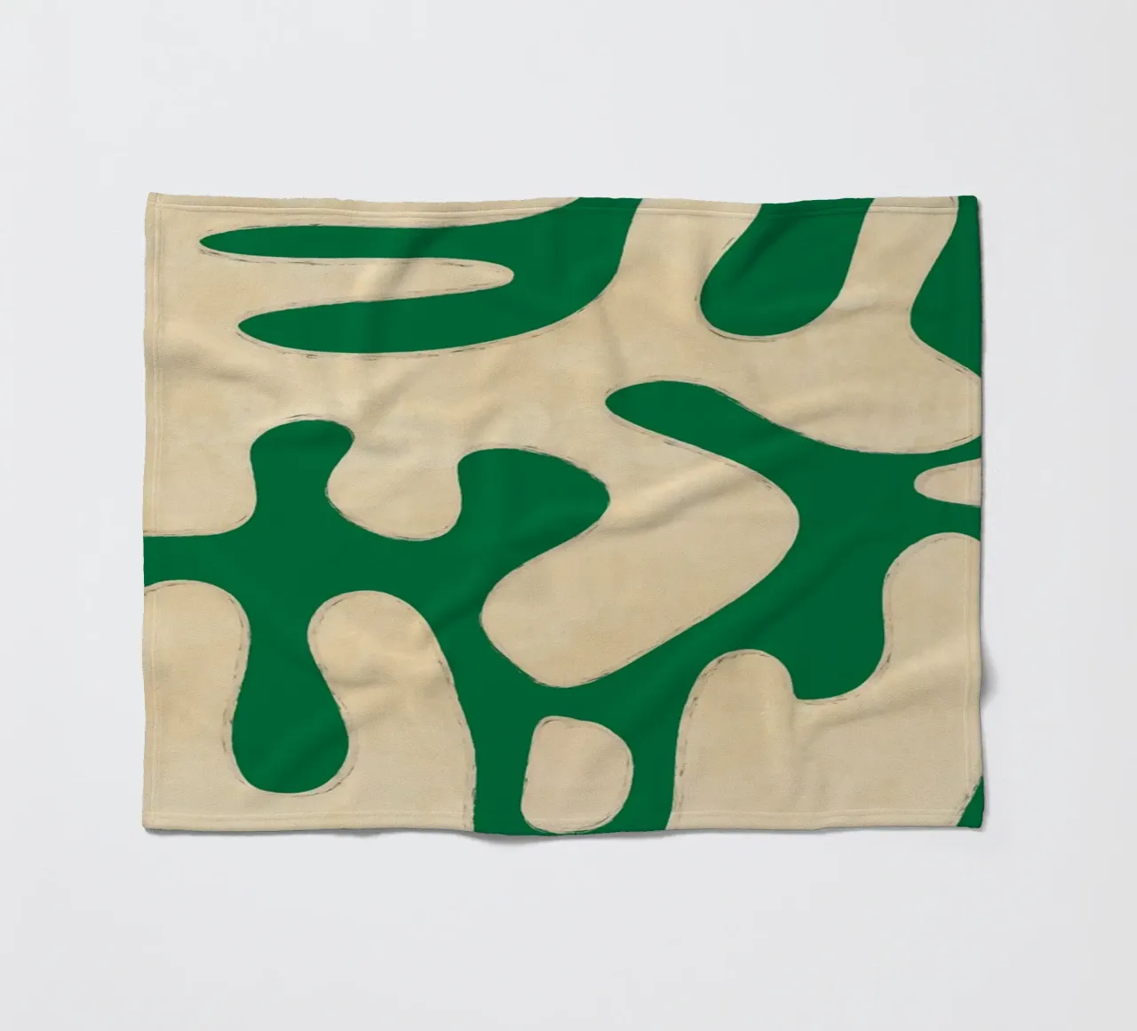 Modern Abstract Minimal Shapes 23 fleece blanket by ThingDesign