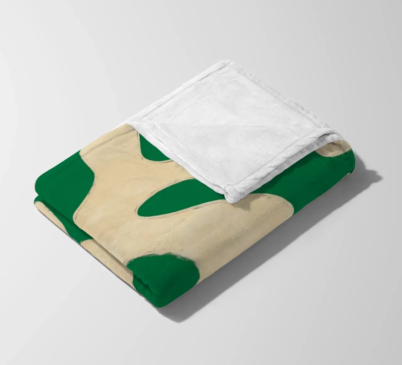 Modern Abstract Minimal Shapes 23 fleece blanket by ThingDesign