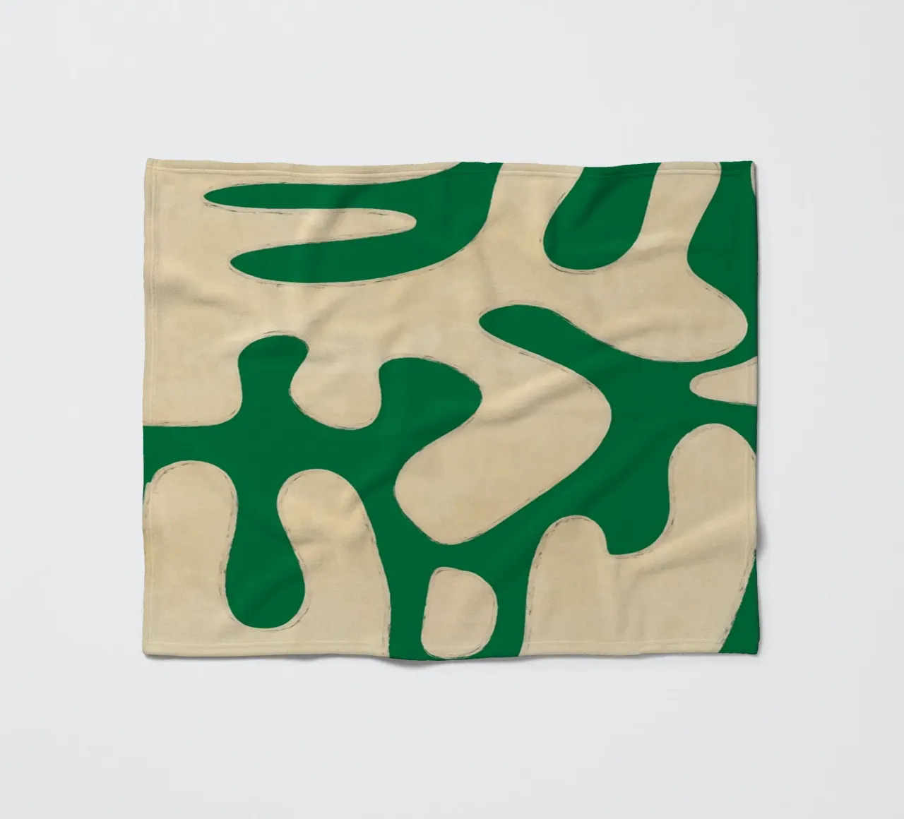 Modern Abstract Minimal Shapes 23 fleece blanket by ThingDesign