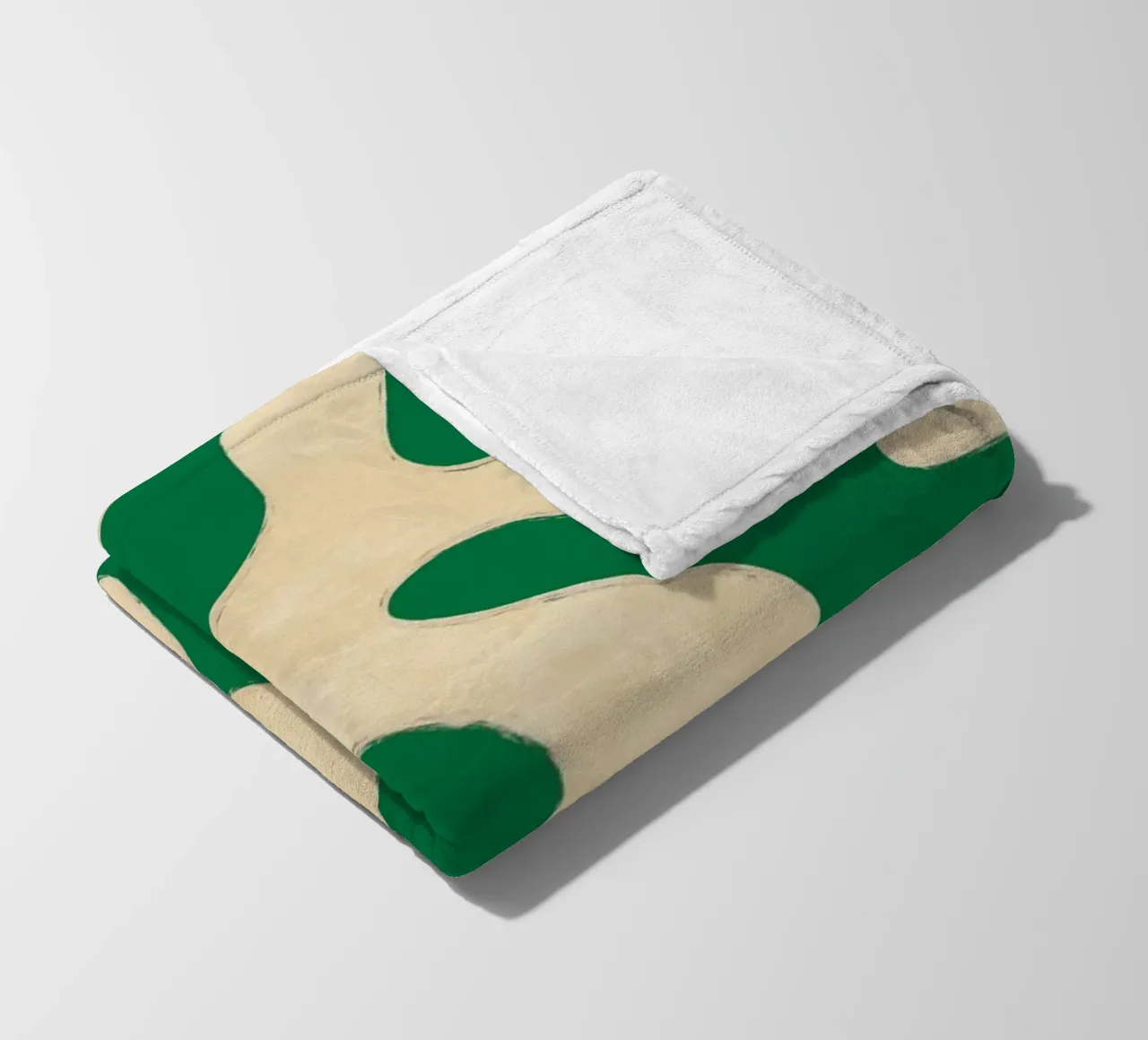 Modern Abstract Minimal Shapes 23 fleece blanket by ThingDesign