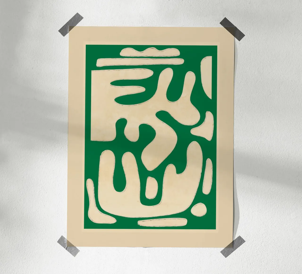 Modern Abstract Minimal Shapes 23 hahnemühle by ThingDesign
