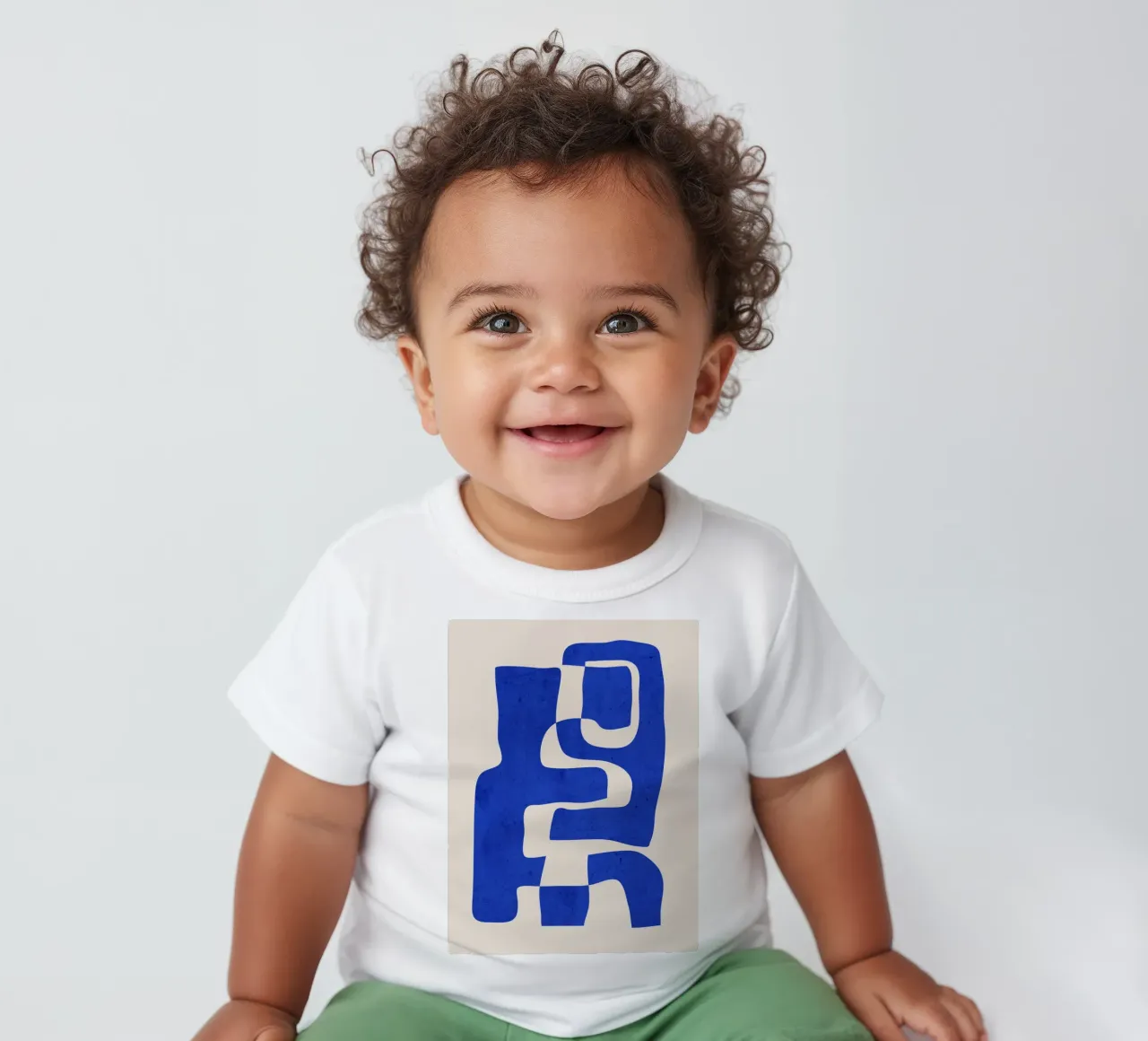 Abstracte kunst 55-8 baby t-shirt van ThingDesign