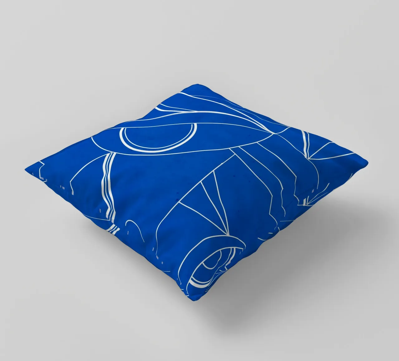 Line art astratta 72 cuscino da ThingDesign