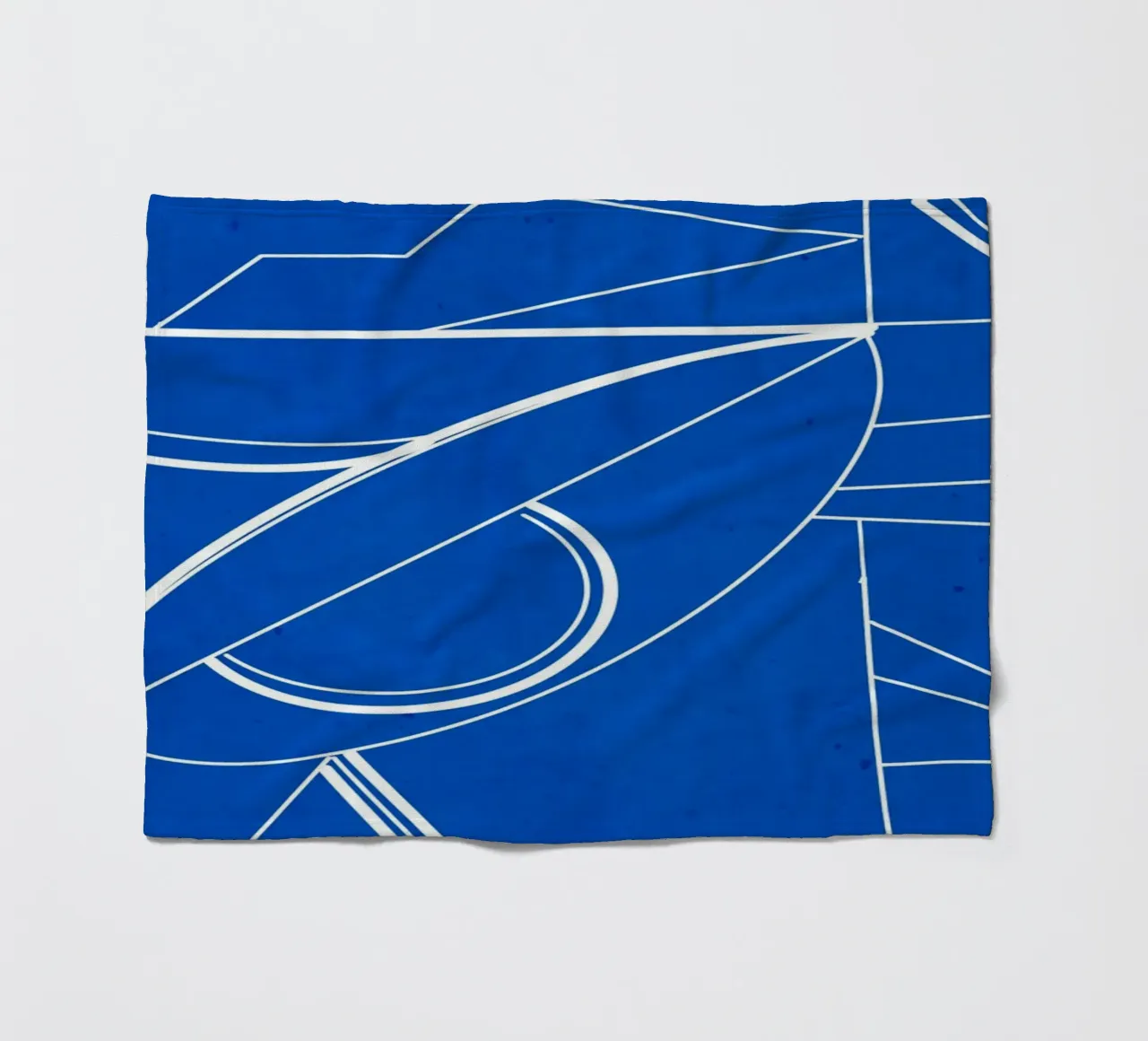 Abstract line art 72 fleece blanket by ThingDesign