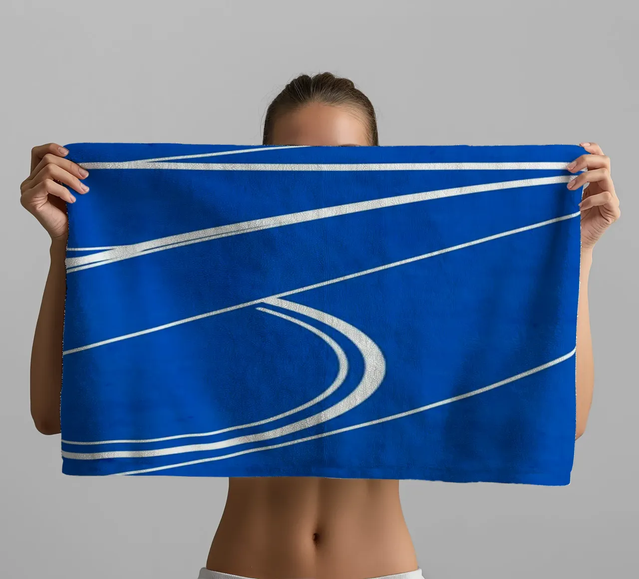 Abstract line art 72 towel by ThingDesign
