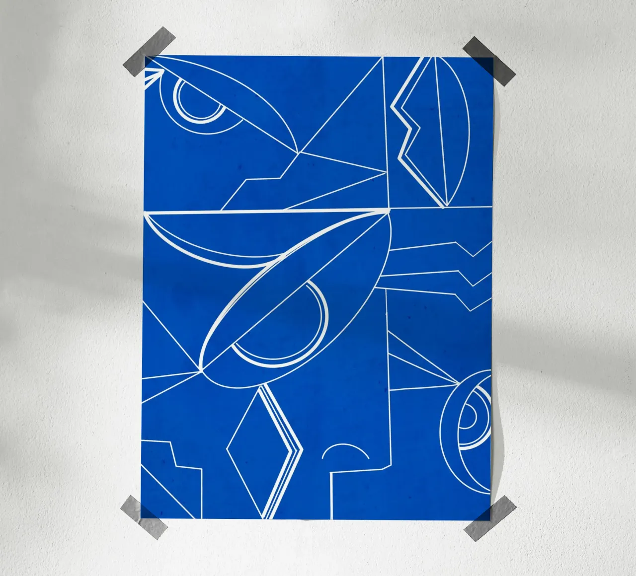 Dessin au trait abstrait 72 poster de ThingDesign