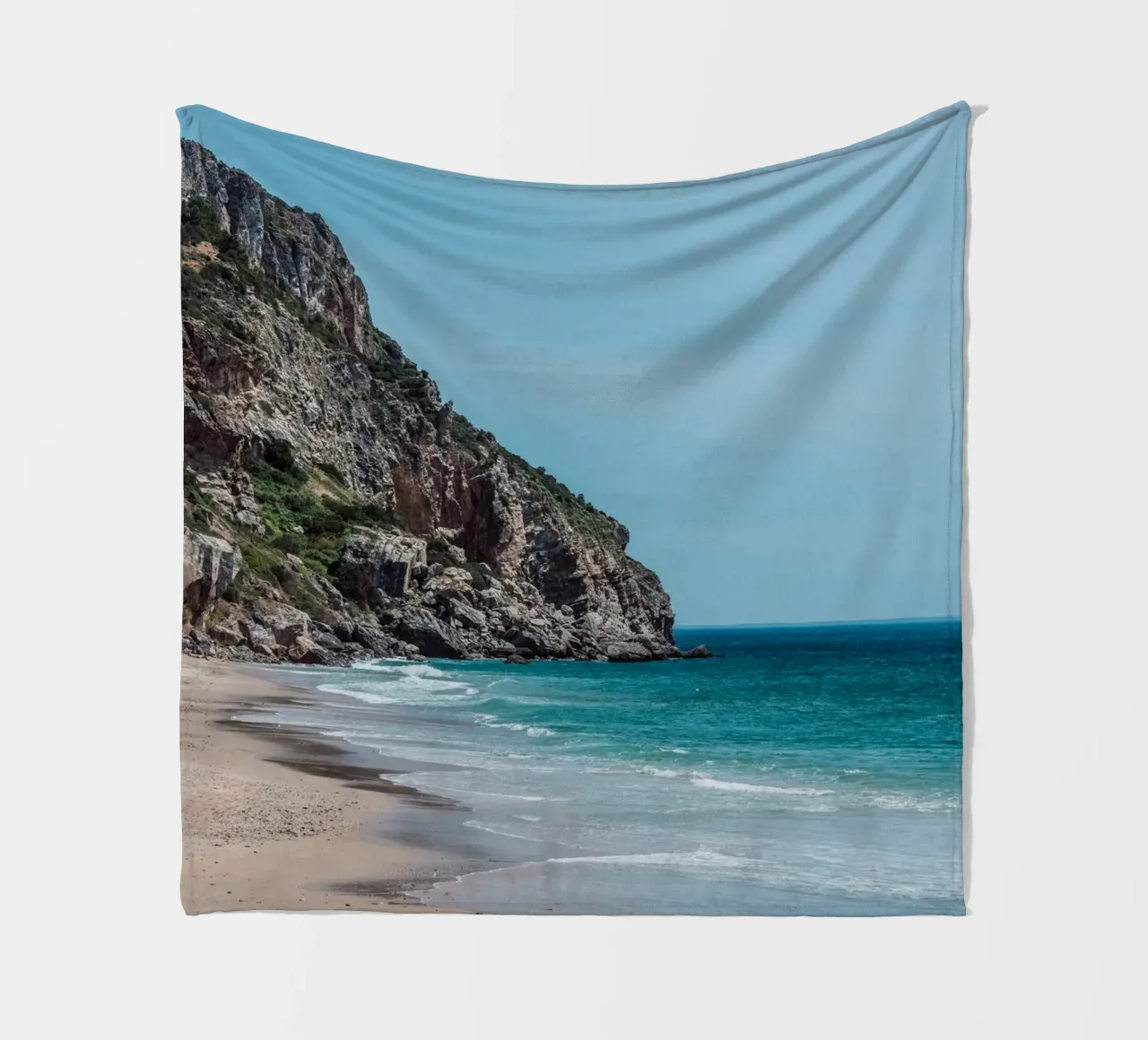 Ricreazione in riva al mare coperta in pile da Carinaprint