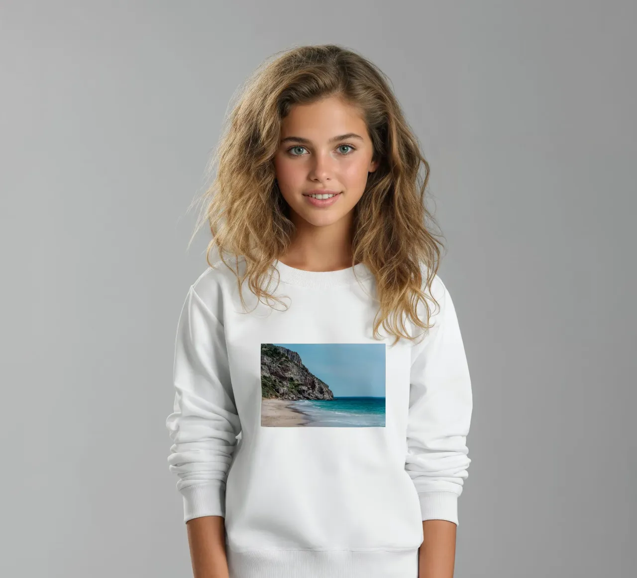 Ricreazione in riva al mare felpa bambino da Carinaprint