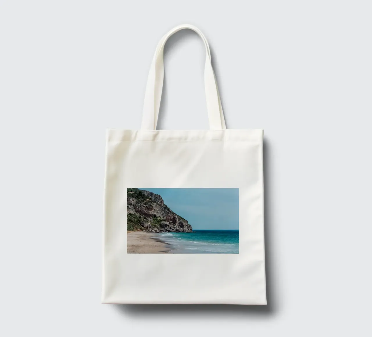 Ricreazione in riva al mare borsa in juta da Carinaprint