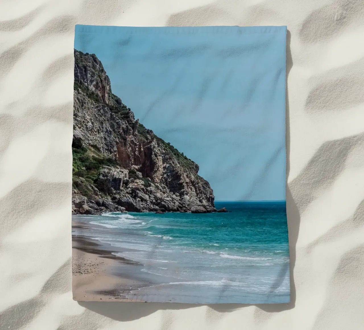 Ricreazione in riva al mare telo mare da Carinaprint