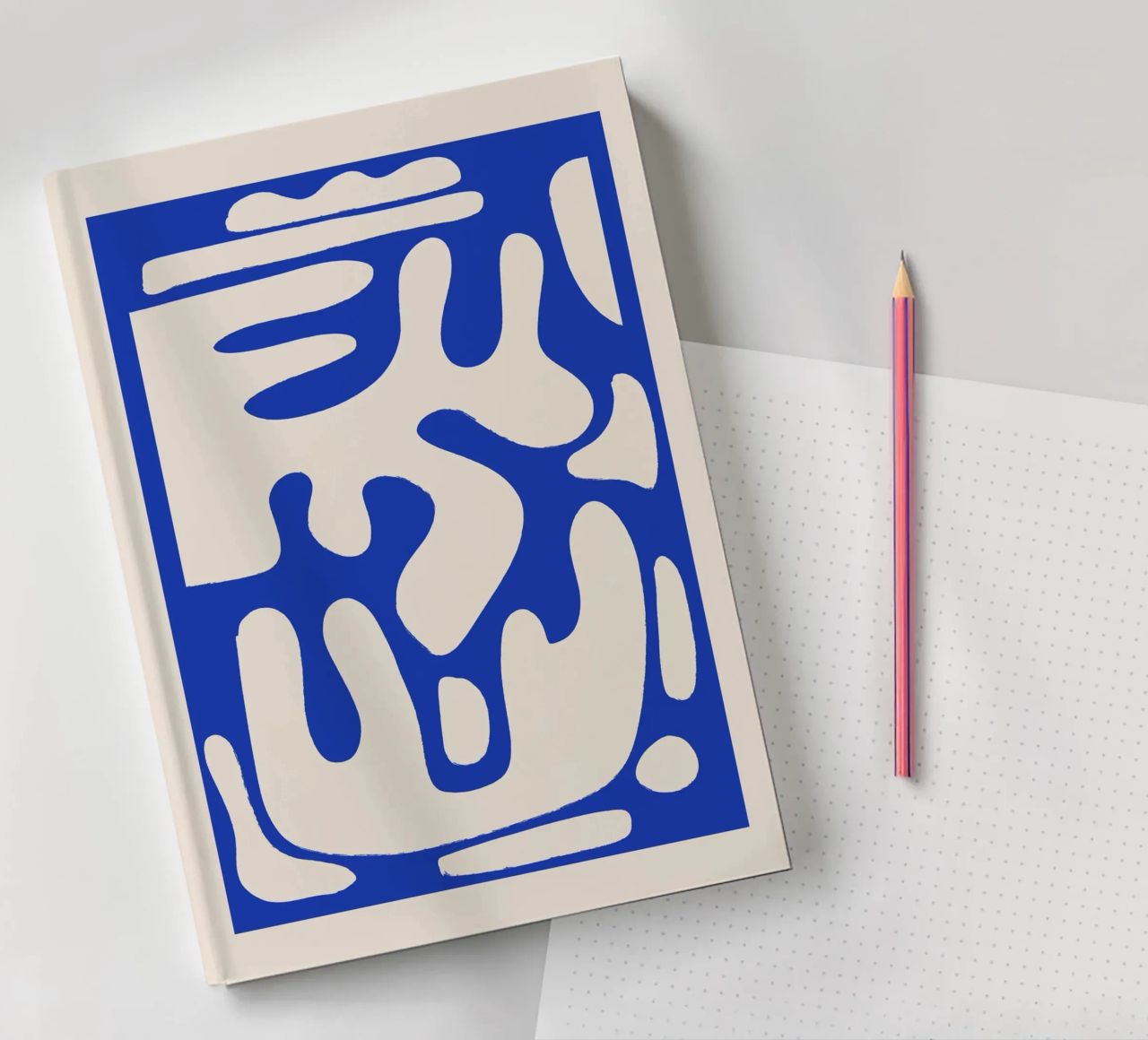 Modern Abstract Minimal Shapes 24 notebook by ThingDesign
