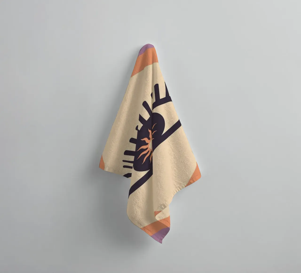 Abstract Oog badhanddoek van Gaite