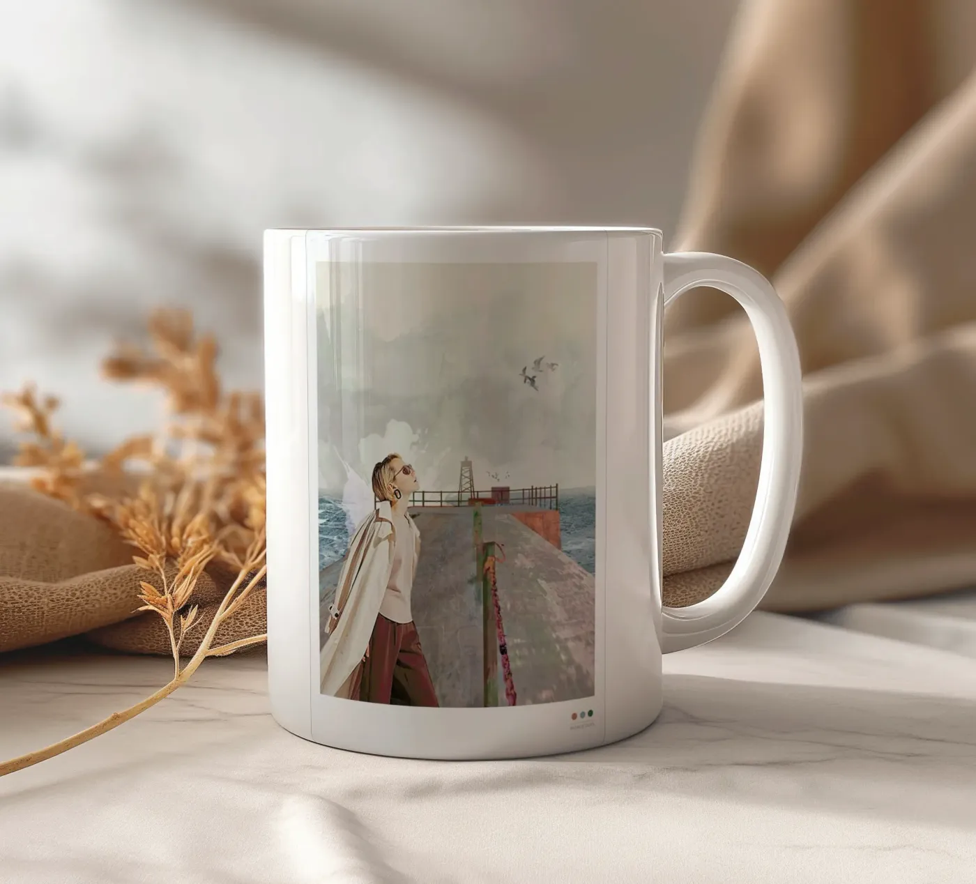 Vorupør ceramic mug by Mathilde Olsen