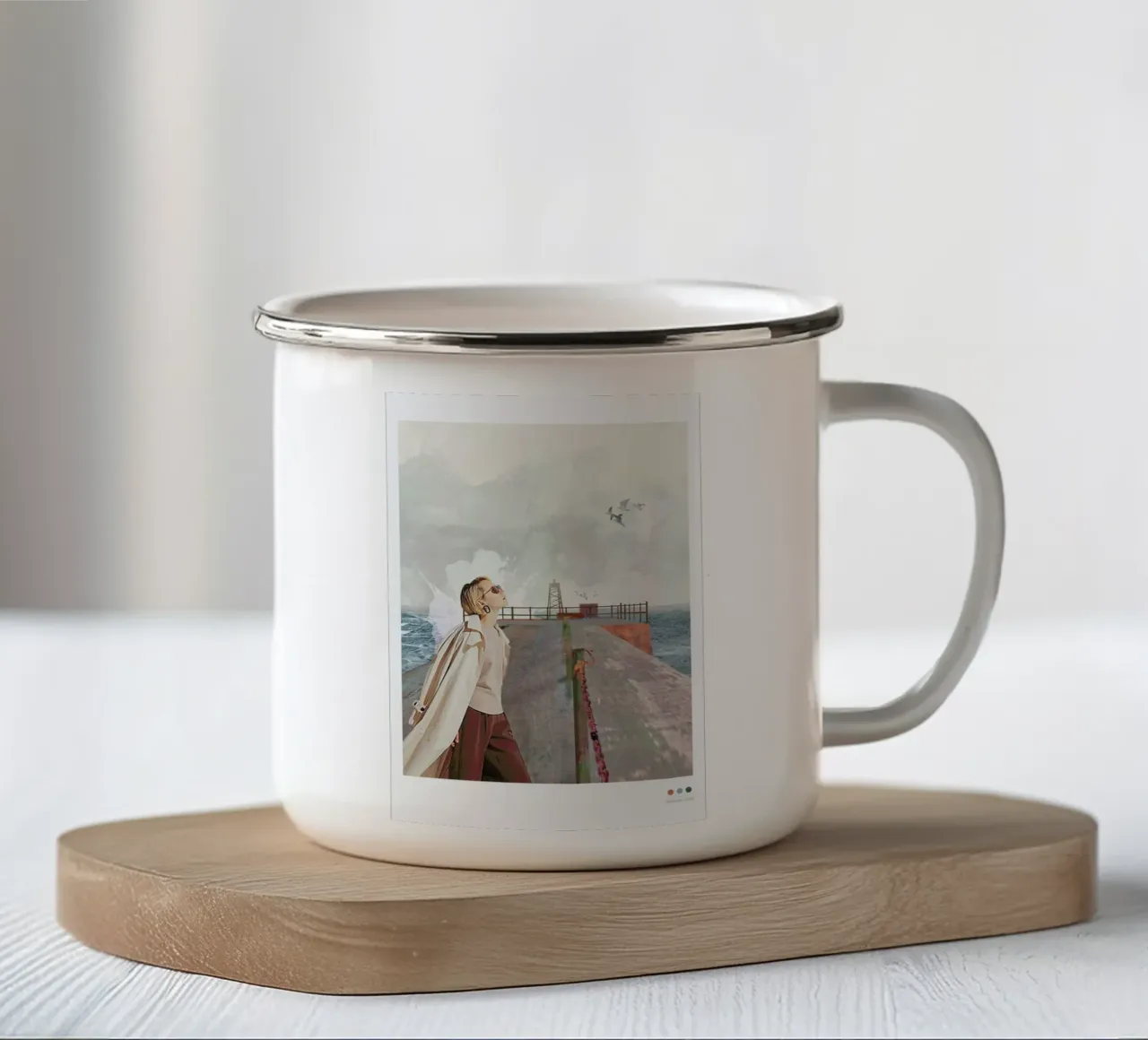 Vorupør tazza in smalto da Mathilde Olsen