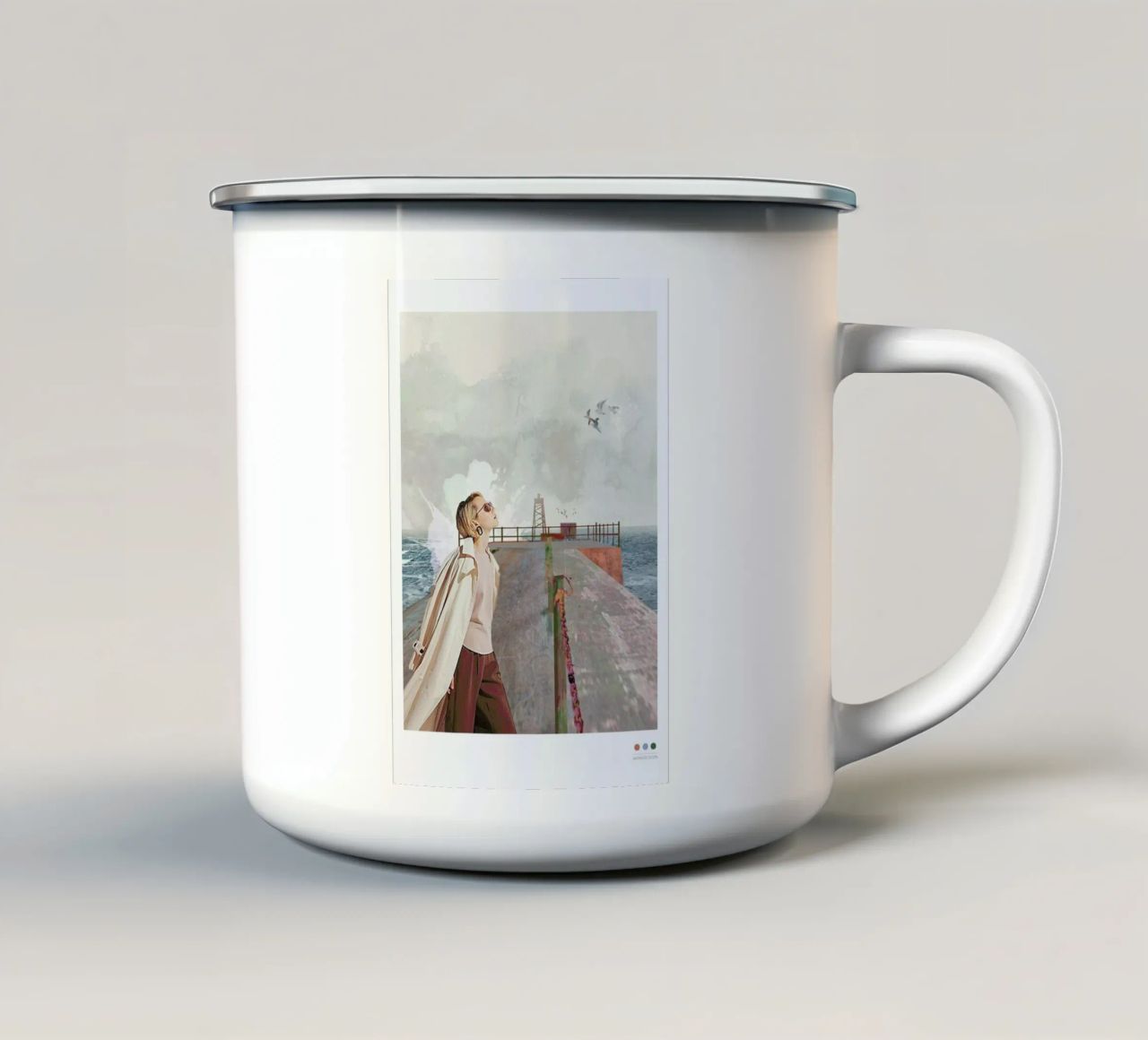 Vorupør tazza in smalto da Mathilde Olsen