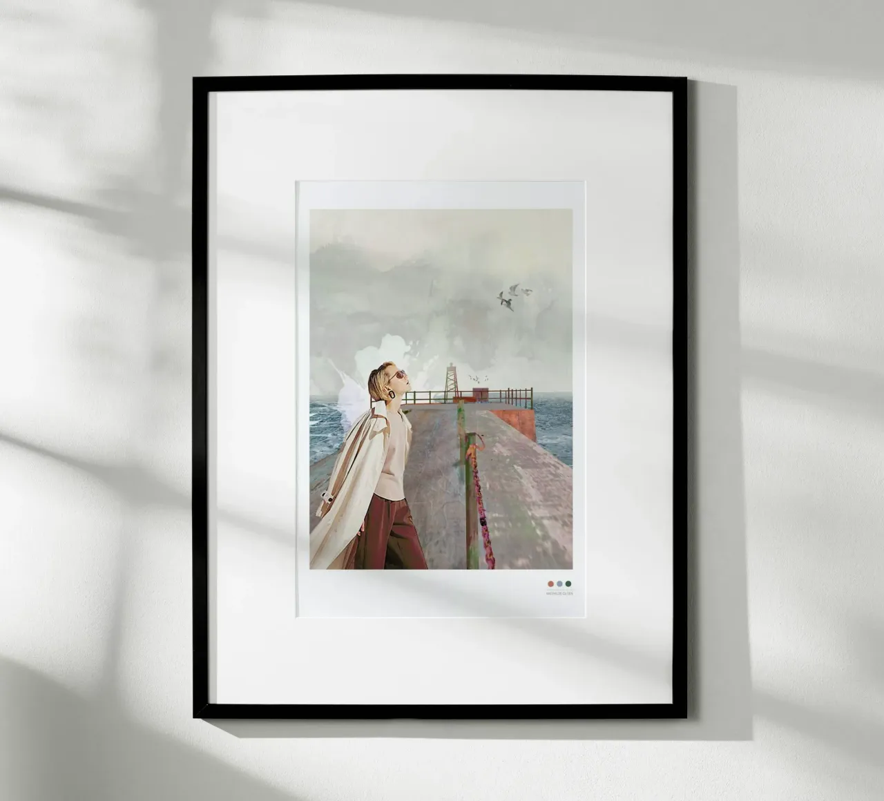 Vorupør poster con telaio in alluminio da Mathilde Olsen