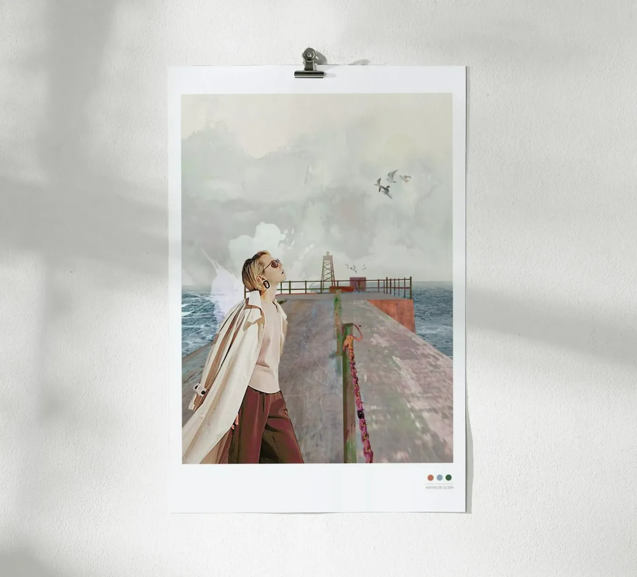 Vorupør poster con telaio in alluminio da Mathilde Olsen