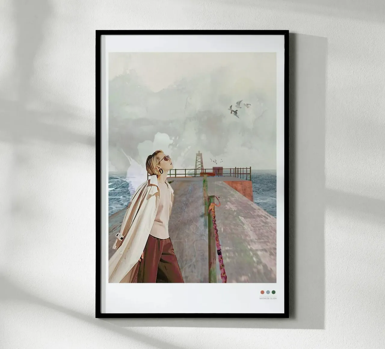 Vorupør poster con telaio in alluminio da Mathilde Olsen