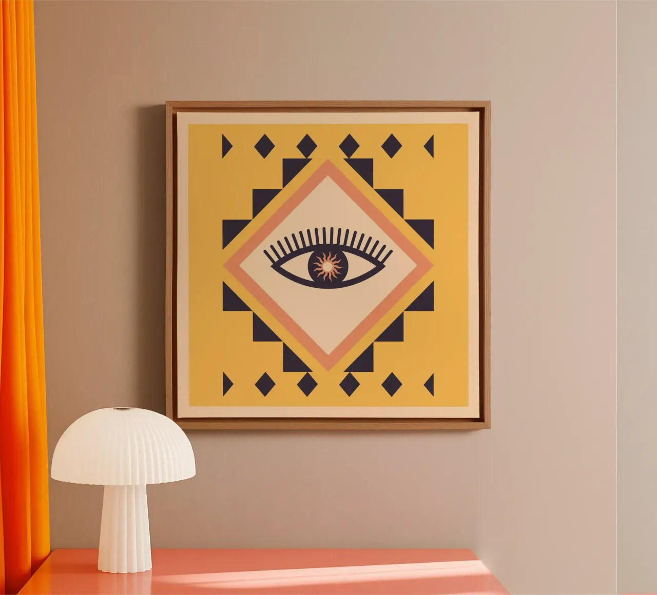 Abstract Oog 2 canvas van Gaite