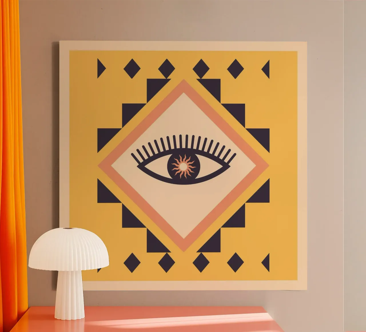 Abstract Oog 2 canvas van Gaite