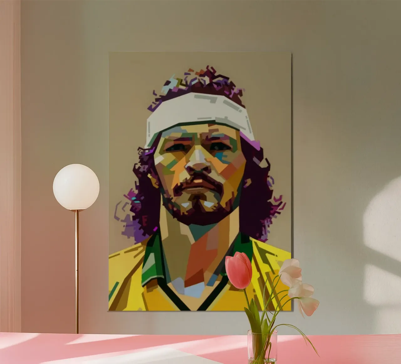 Socrates Giocatore di calcio brasiliano carta hahnemühle da Hantamrata