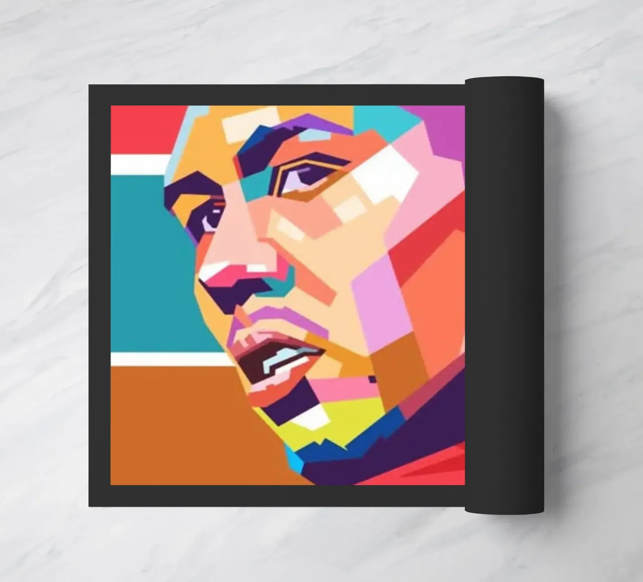 Calcio iconico Robert Firmino pop art zerbino da Hantamrata