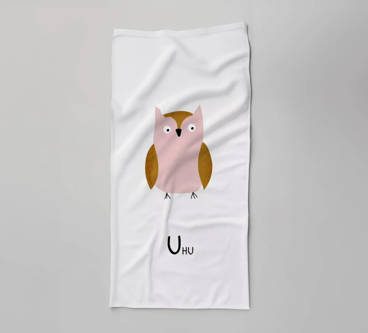 Uhu asciugamano da bagno da Little Flourishes