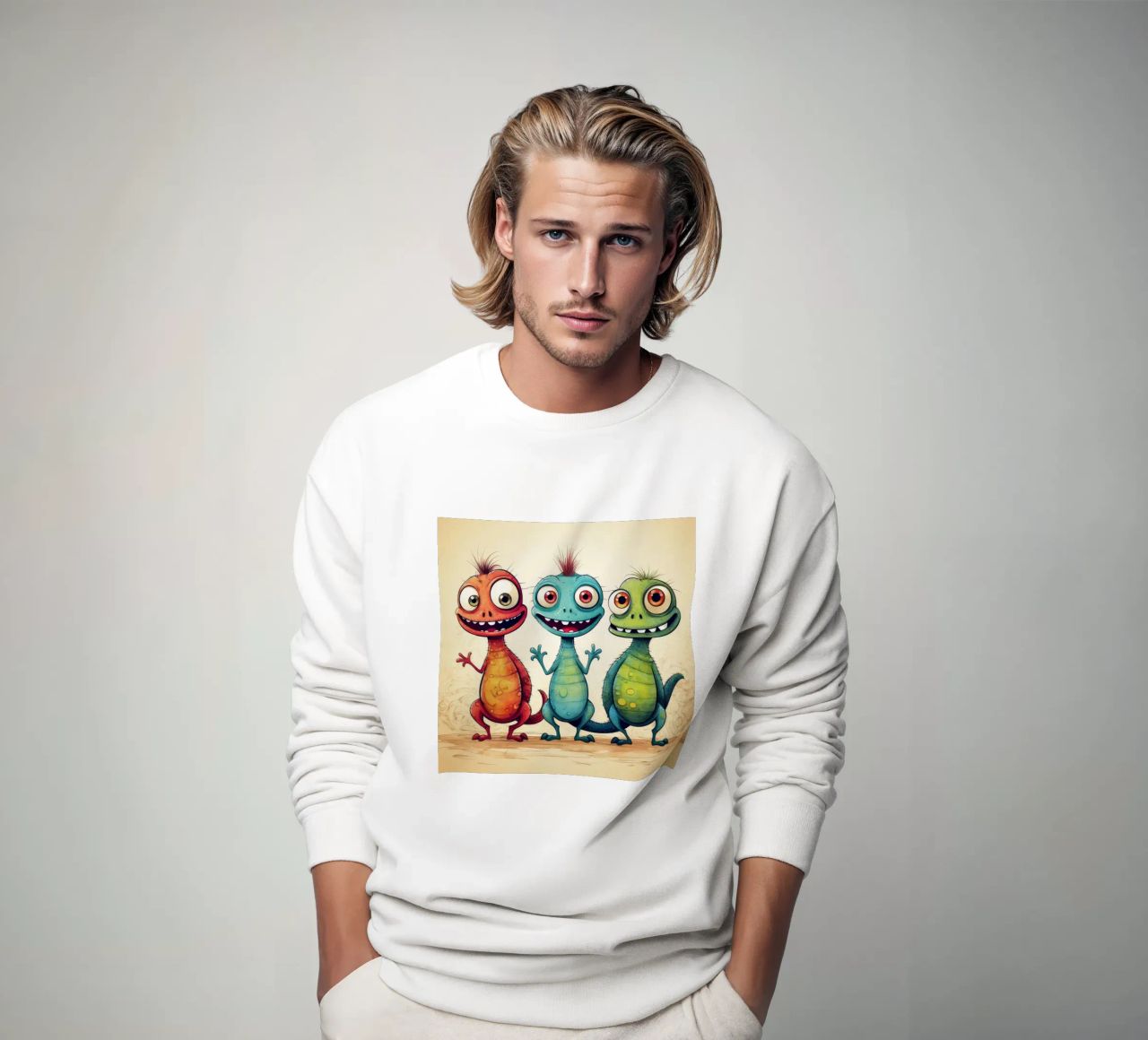 Retro Lizard Gang sudadera de Funny Animals