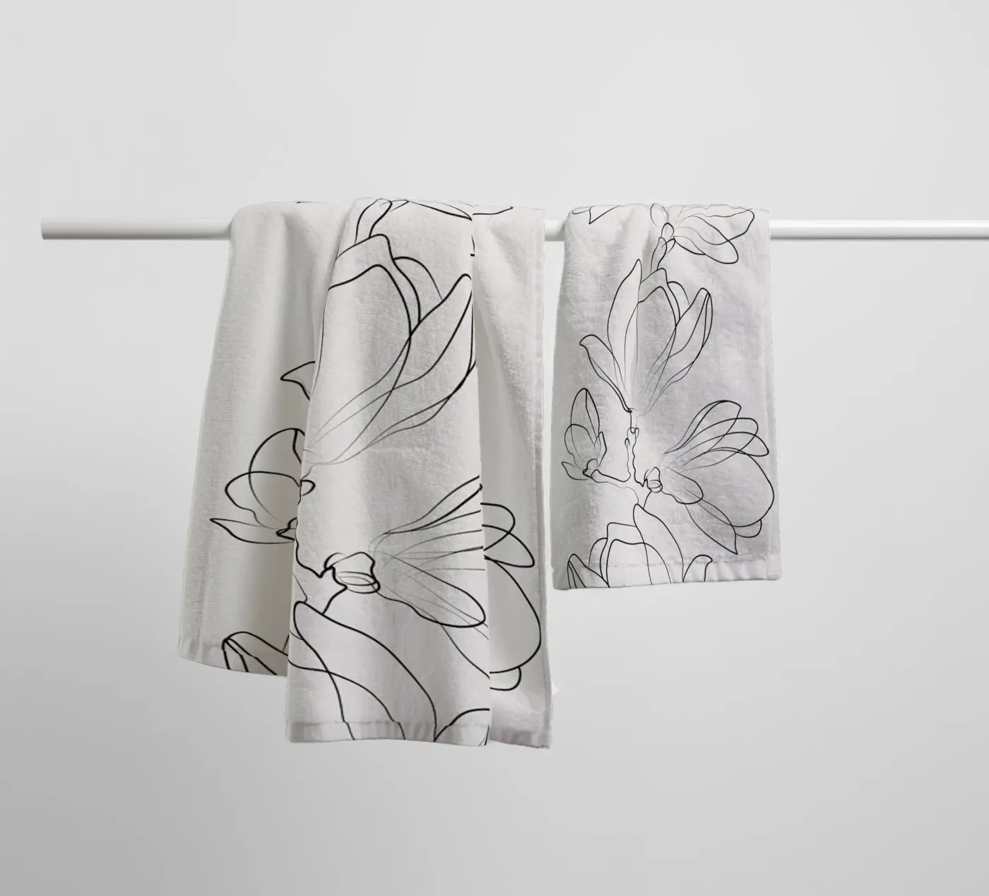 Botanic badhanddoek van Pure