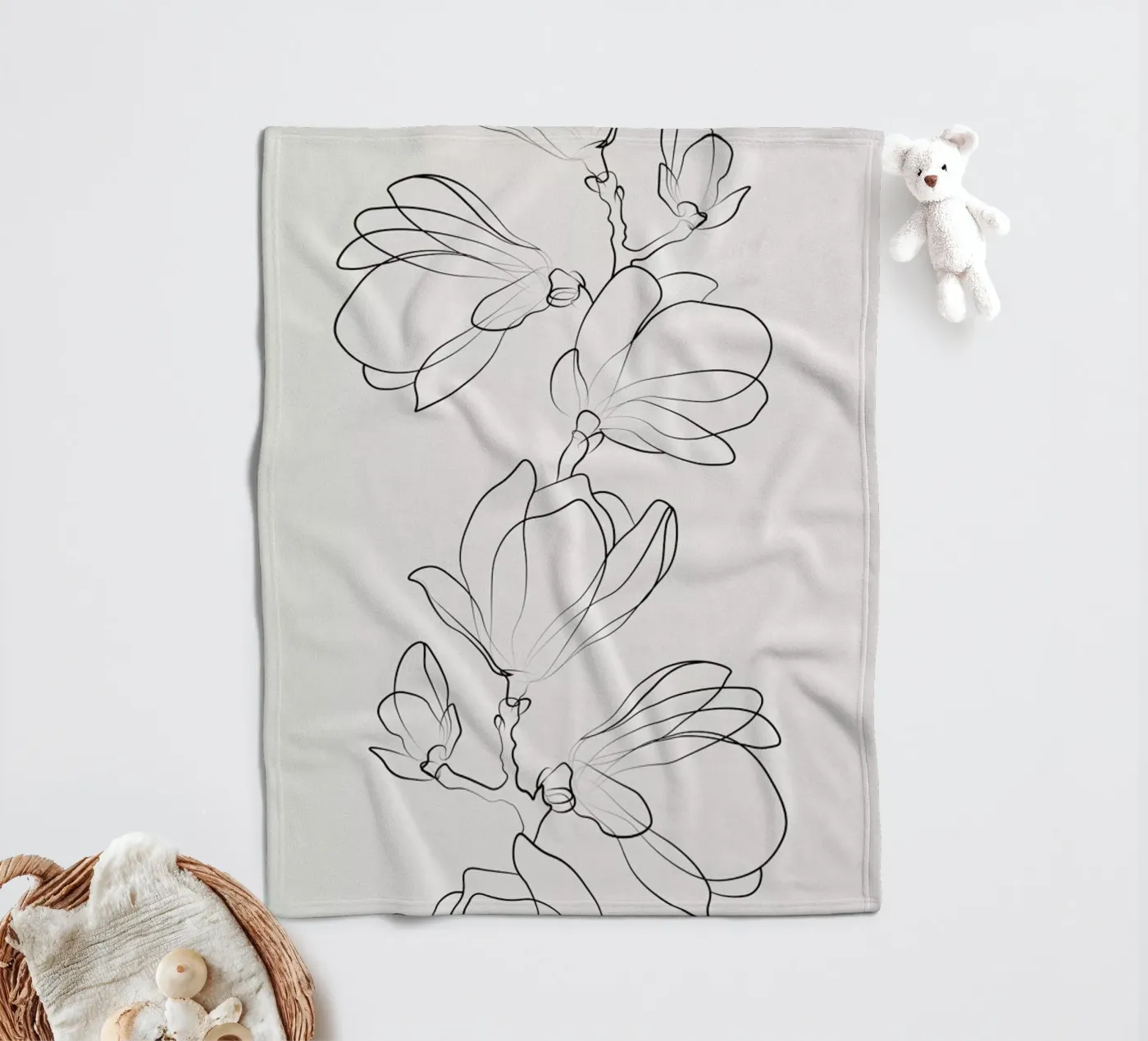 Botanic plaid polaire de Pure