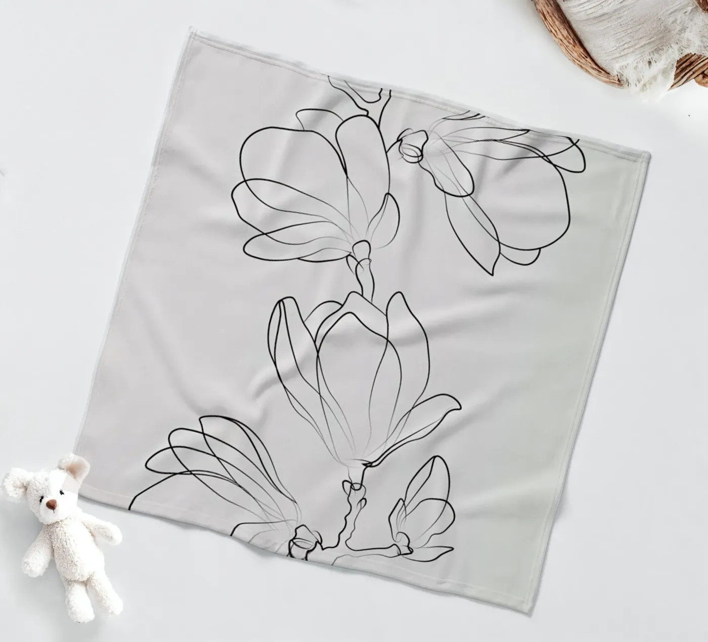 Botanic plaid polaire de Pure