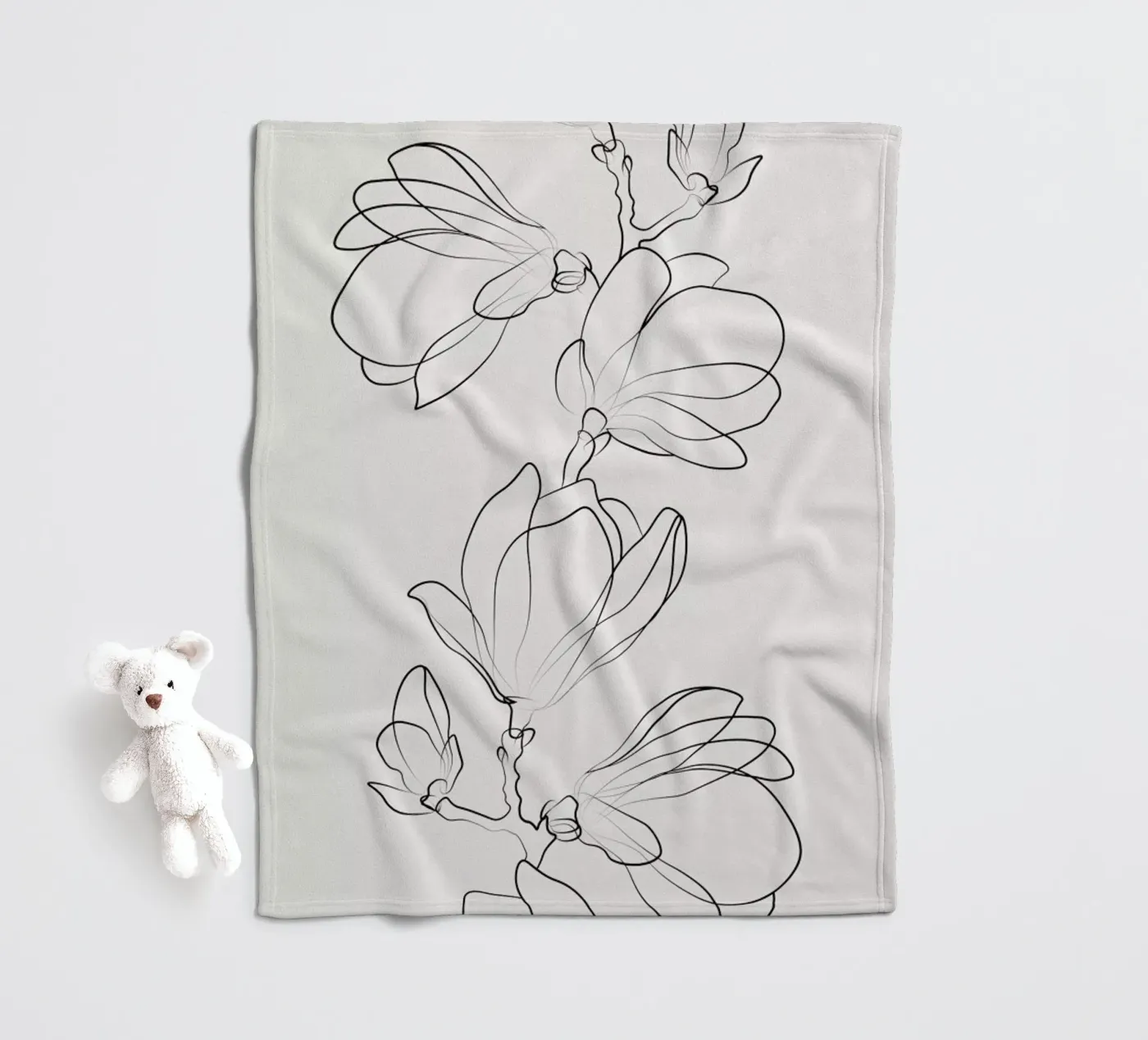 Botanic plaid polaire de Pure