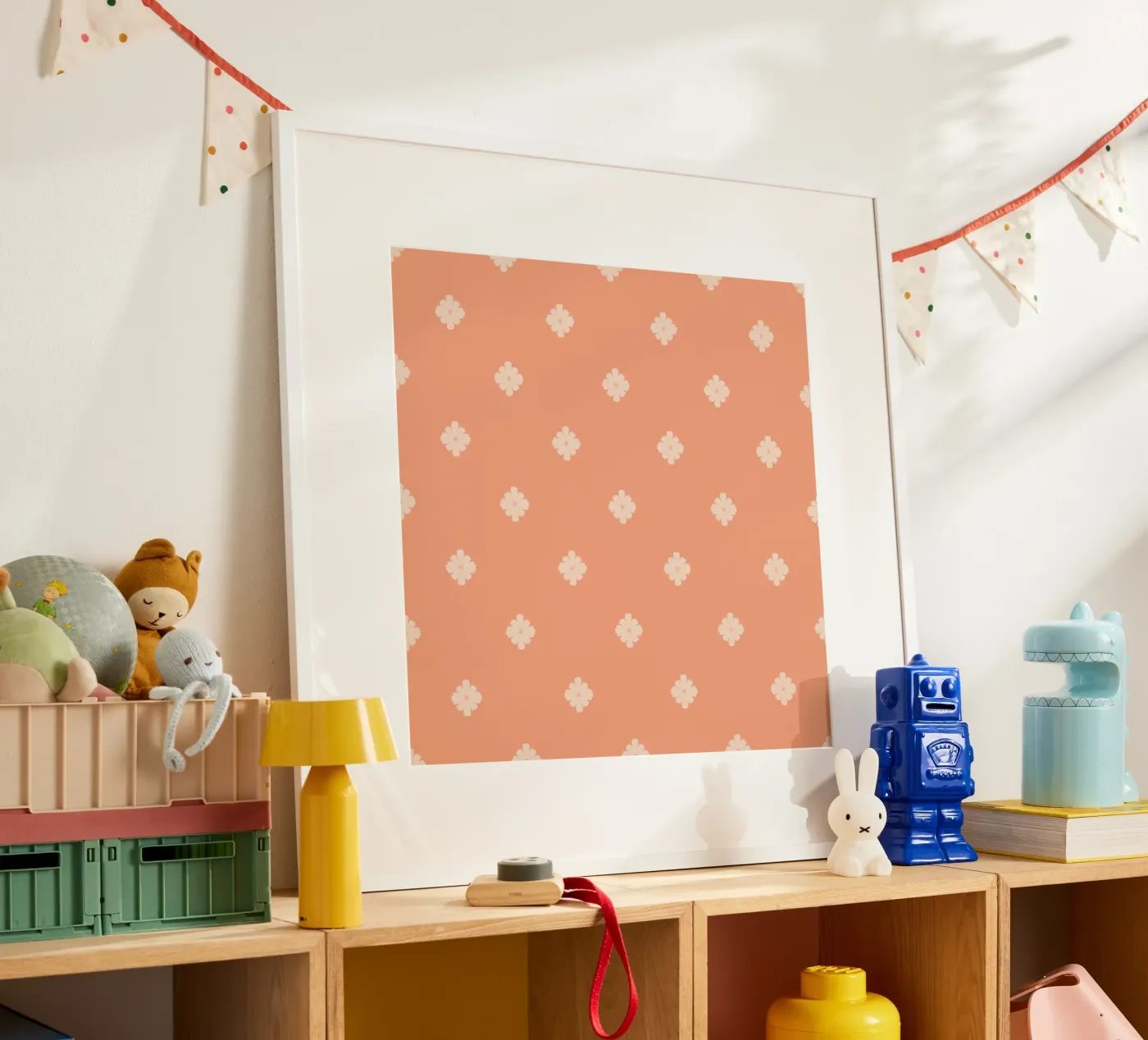Dot flowers poster by Wackapacka
