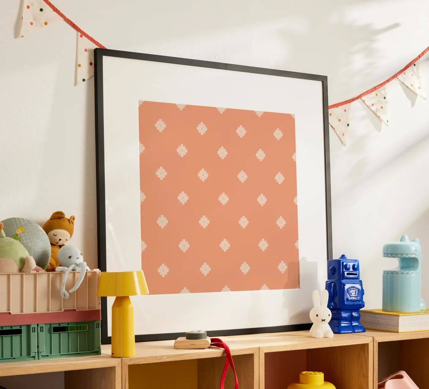 Dot flowers poster by Wackapacka