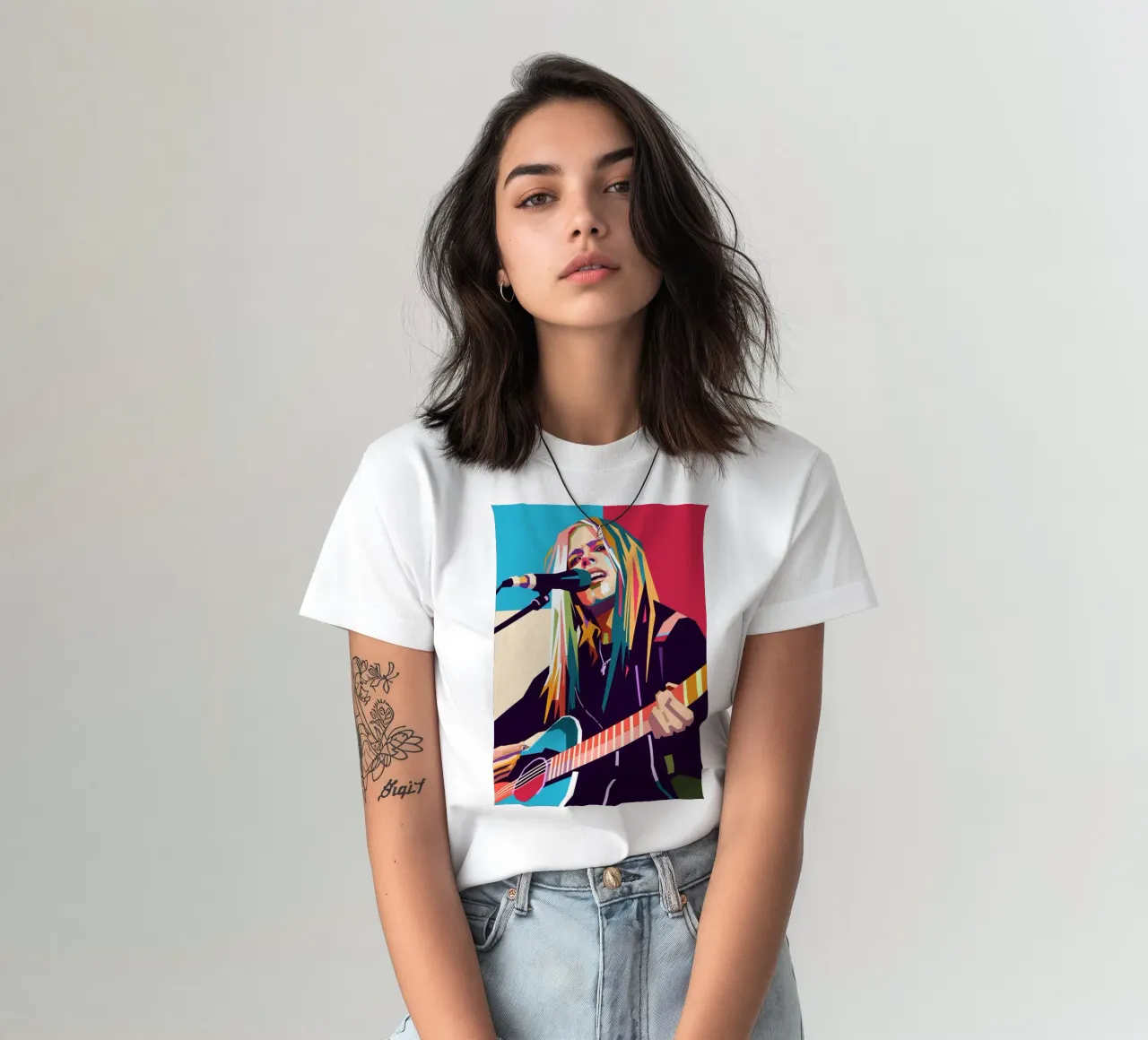 Avril Lavigne pop art t-shirt da Hantamrata