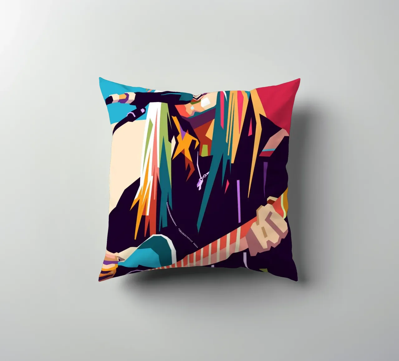 Avril Lavigne pop art cuscino da Hantamrata