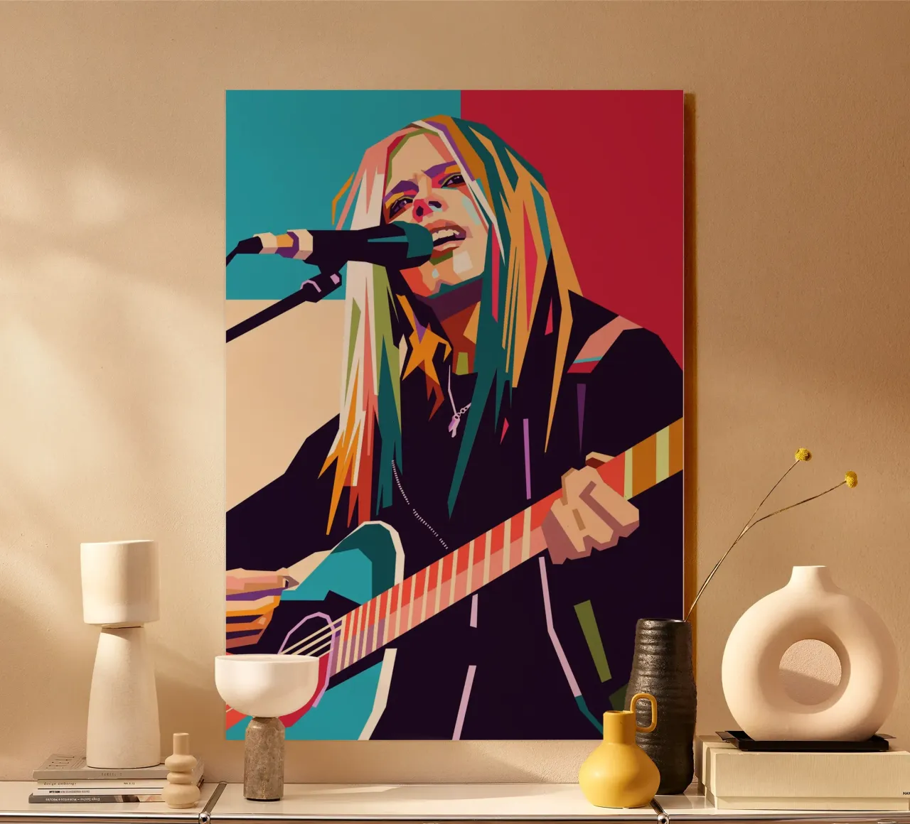 Avril Lavigne pop art plexiglass da Hantamrata