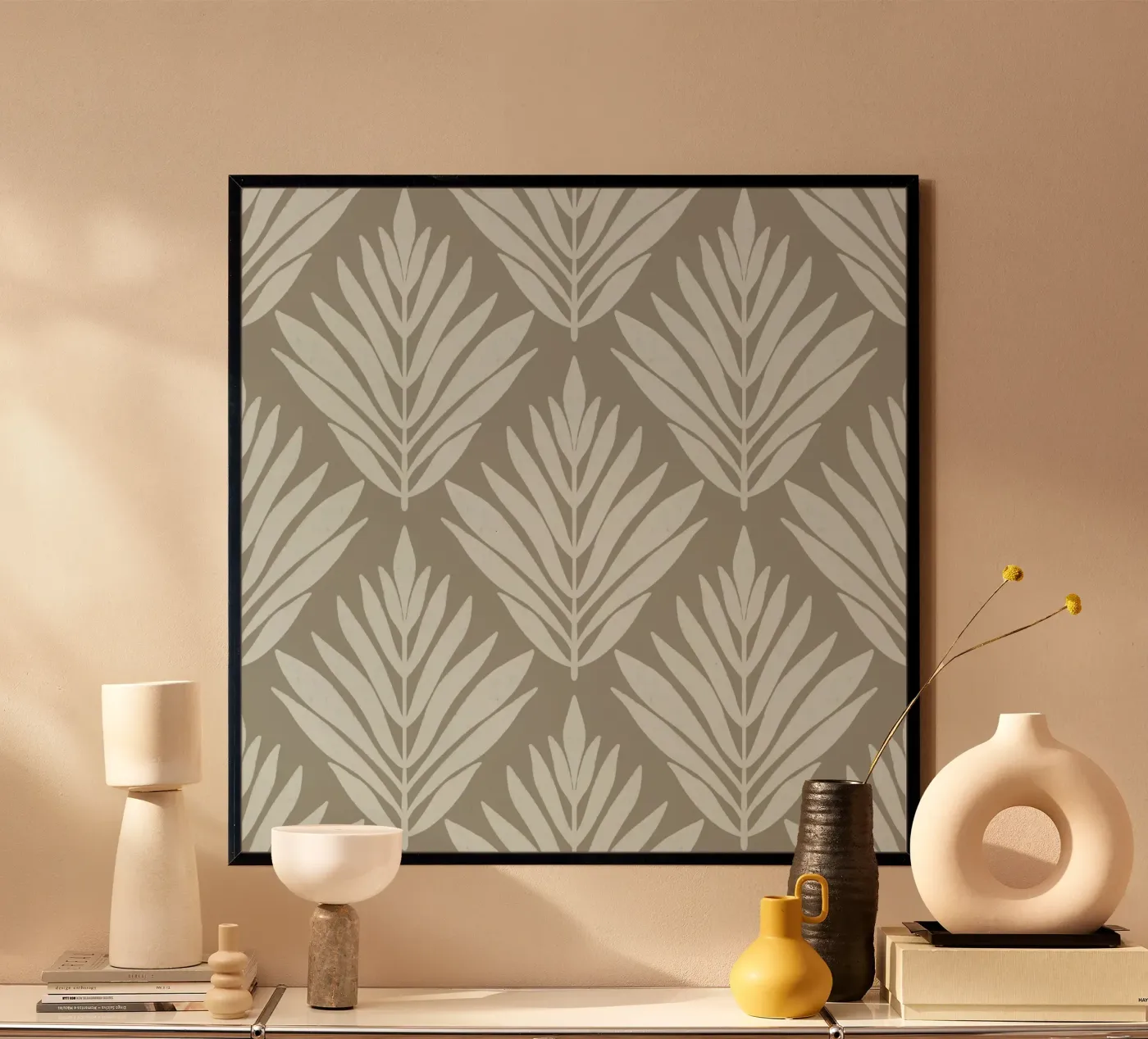 Monochrome leaf poster by Wackapacka