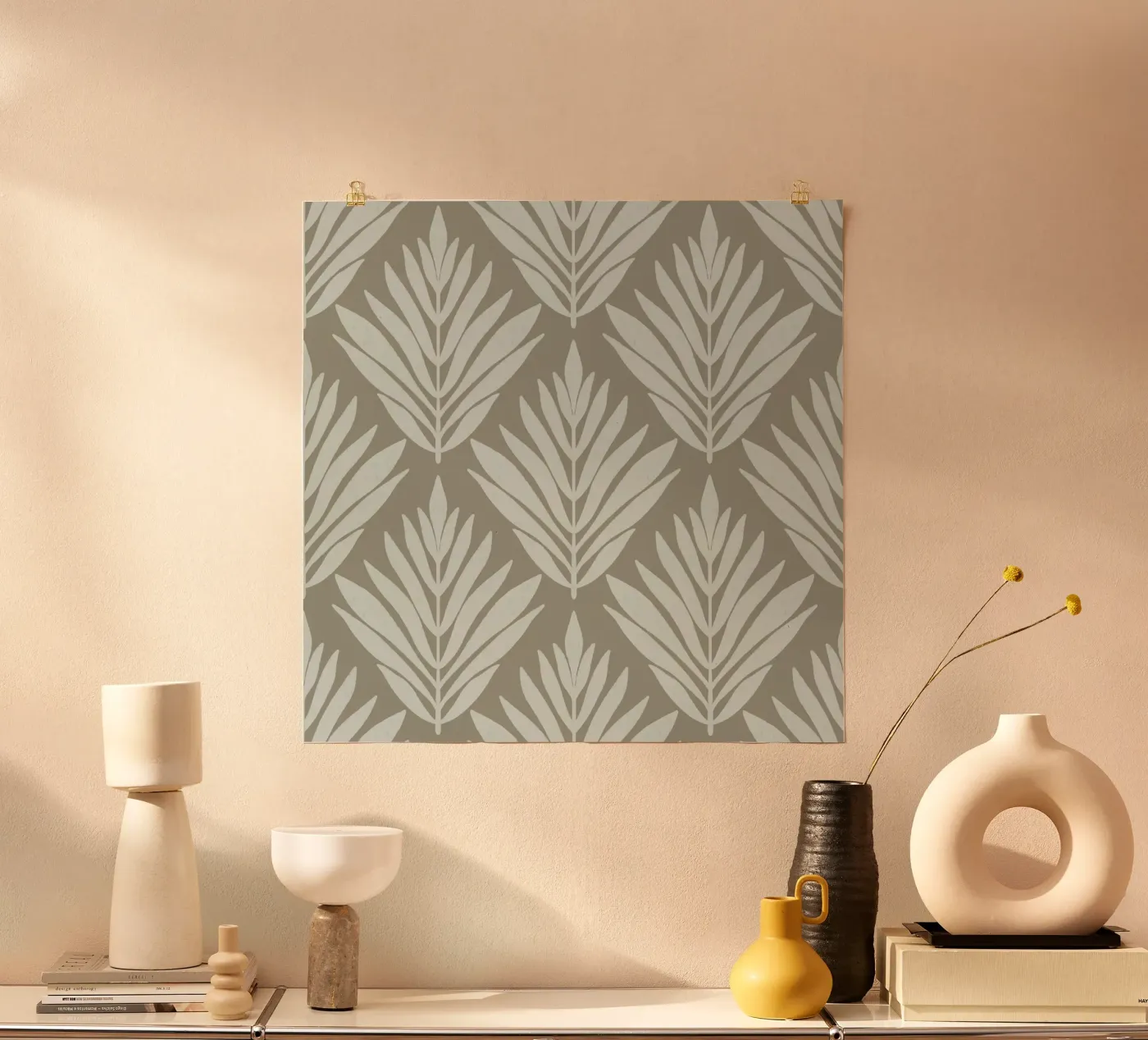 Monochrome leaf poster by Wackapacka