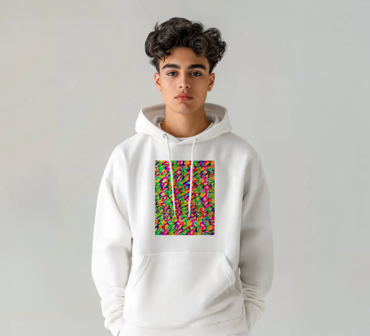 Rainbow_Block_XRR felpa con cappuccio da Crypto_Jungle