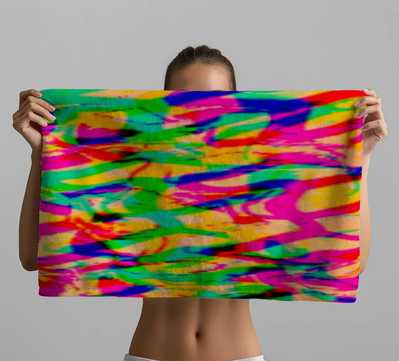 Rainbow_Block_XRR asciugamano da bagno da Crypto_Jungle