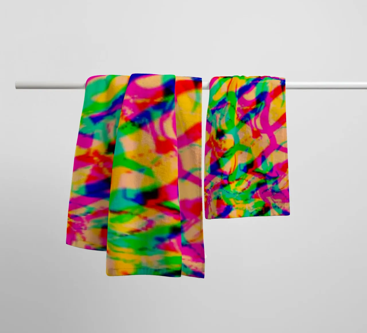 Rainbow_Block_XRR asciugamano da bagno da Crypto_Jungle