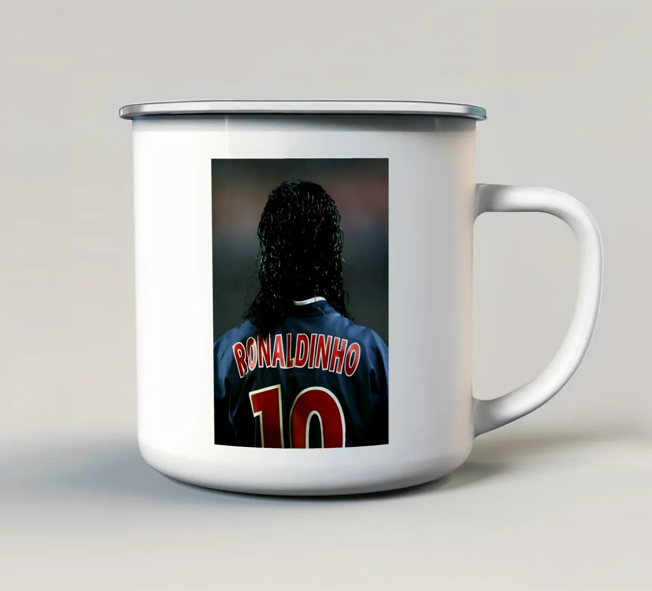 Ronaldinho tazza in smalto da Low poly art