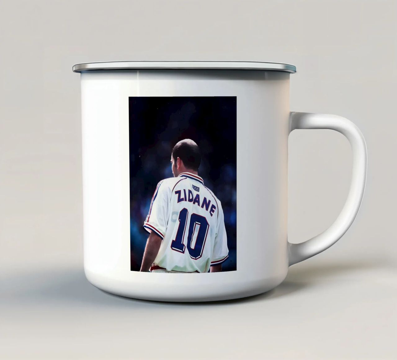 Zidane tazza in smalto da Low poly art