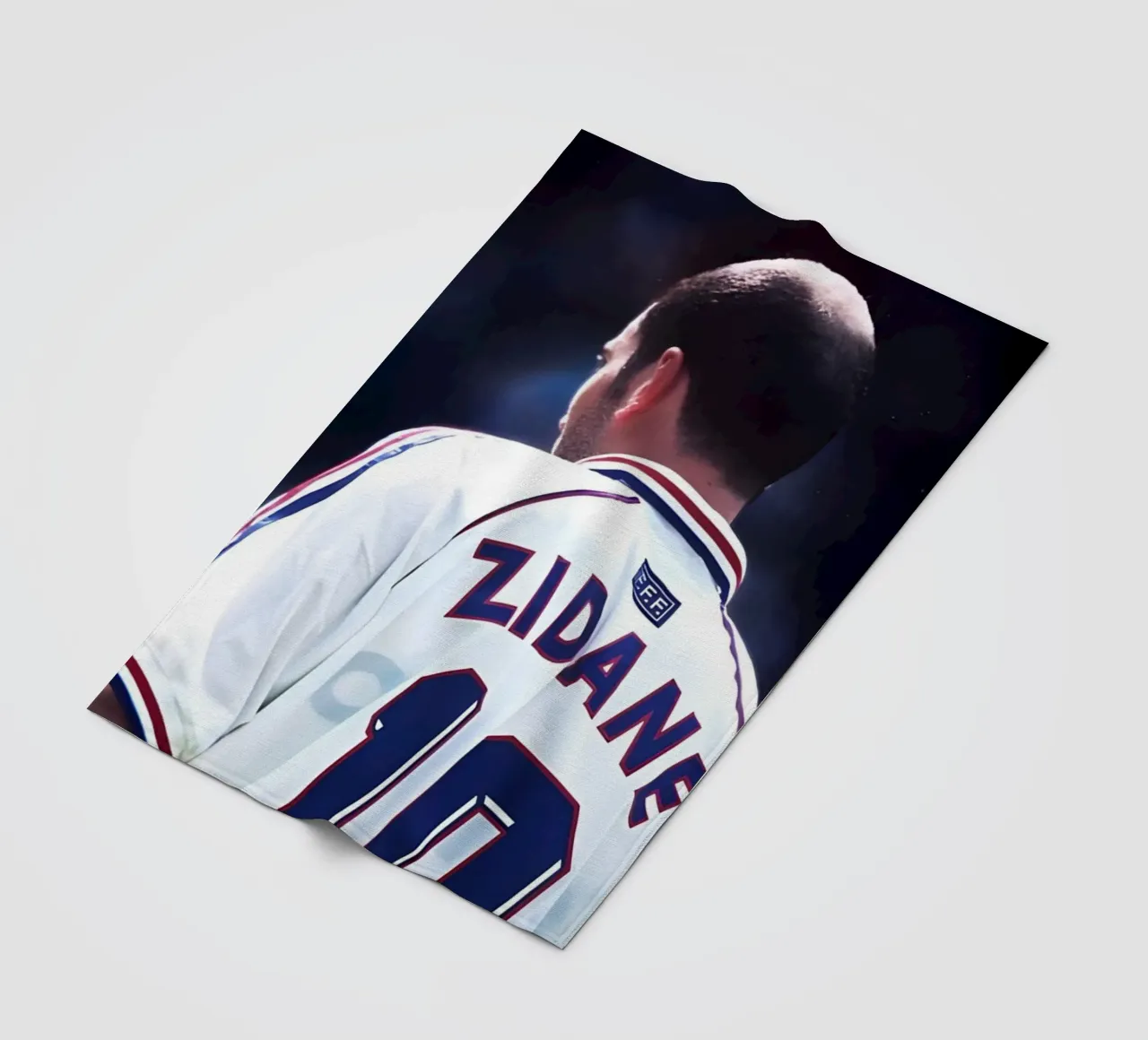 Zidane fleece blanket by Low poly art