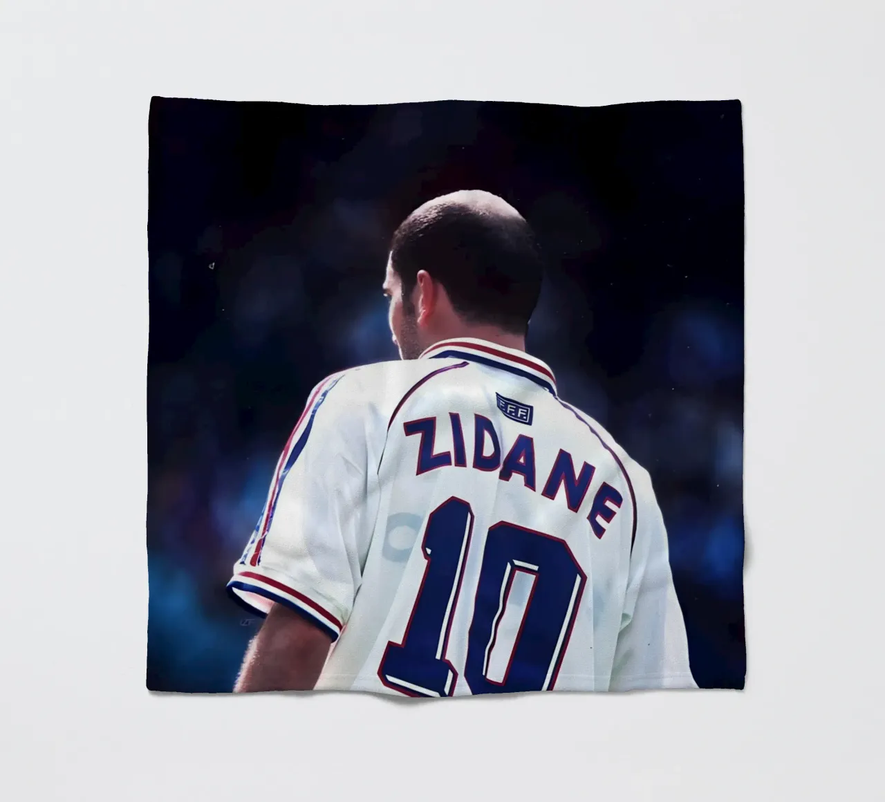 Zidane fleece blanket by Low poly art