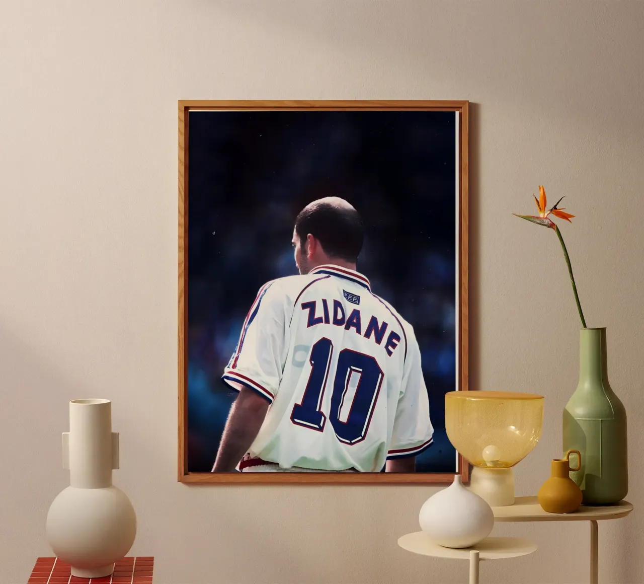 Zidane Forex-Platte von Low poly art