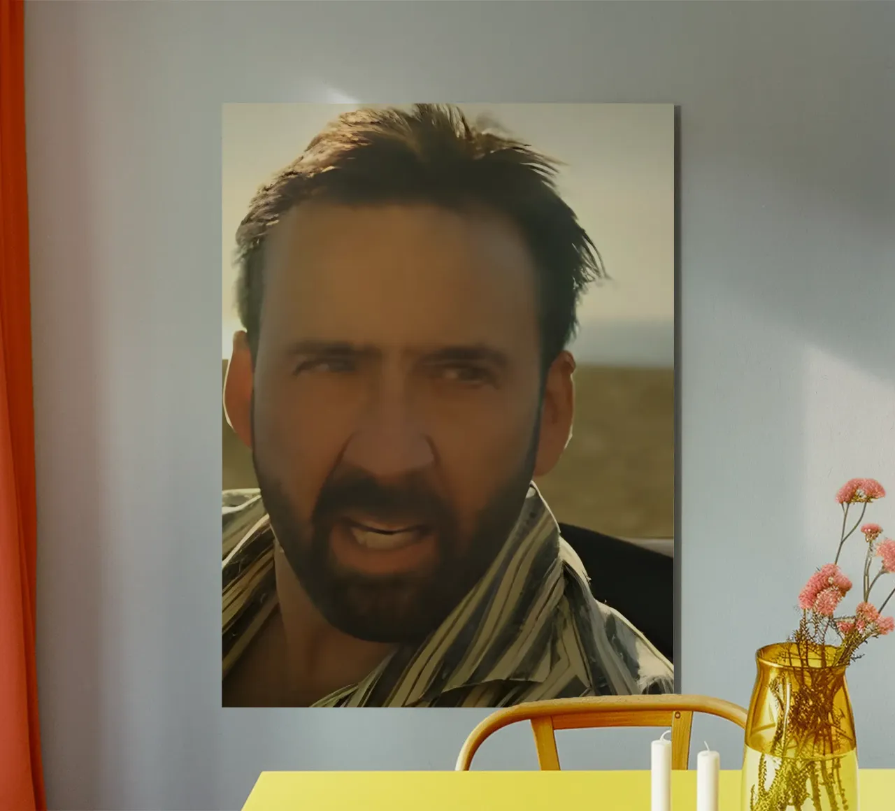 Nicolas meme alluminio dibond da Low poly art