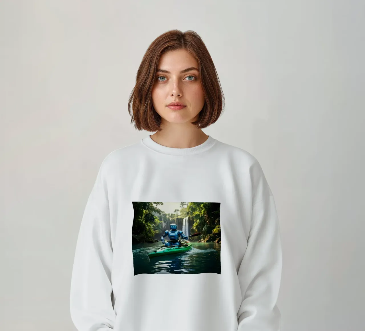 ROBOT EN CANOE. felpa da Thierry vobmann photography